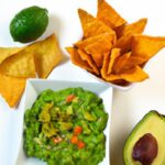 Zesty Gluten-Free Guacamole Paired with Crisp Veggie Sticks