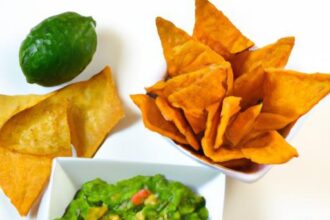 Zesty Gluten-Free Guacamole Paired with Crisp Veggie Sticks