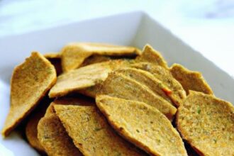 Crunchy Delight: Gluten & Grain-Free Chickpea Flour Crackers
