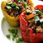 Hearty Gluten-Free Stuffed Peppers with Rice & Beans