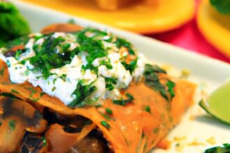 Savor the Flavor: Spinach and Mushroom Enchiladas Delight
