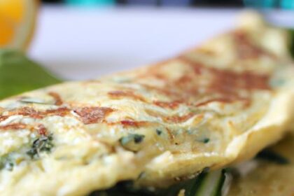 Power-Packed Keto Omelette: Spinach & Feta Delight