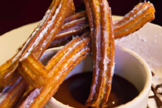 Indulge in Crispy Churros with Rich Chocolate Sauce Delight