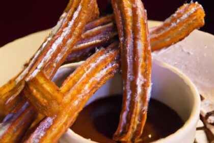 Indulge in Crispy Churros with Rich Chocolate Sauce Delight