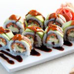 Delicious Gluten-Free Sushi Rolls Paired with Tamari Sauce
