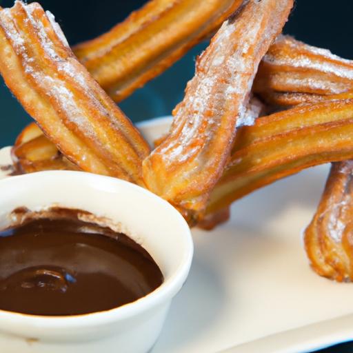 Indulge in Crispy churros with rich Chocolate Sauce Delight