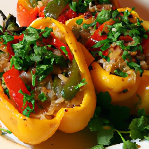 Hearty⁤ Gluten-free Stuffed ​Peppers with Rice &⁣ Beans