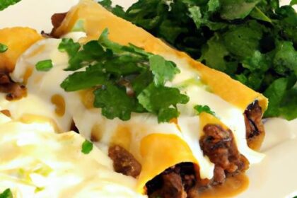 Savor the Flavor: Classic Ground Beef & Cheese Enchiladas
