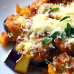 Crunchy Paleo Eggplant Parmesan with Almond Flour Twist