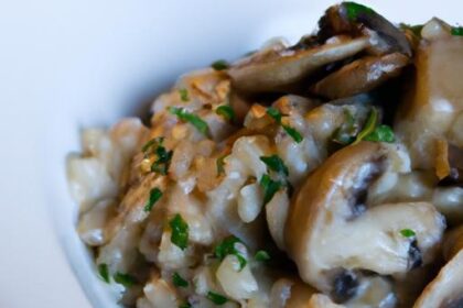 Creamy Dairy-Free Mushroom Risotto: A Flavorful Twist