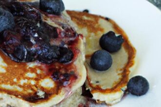 Boost Your Breakfast: High-Protein Blueberry Pancake Sauce