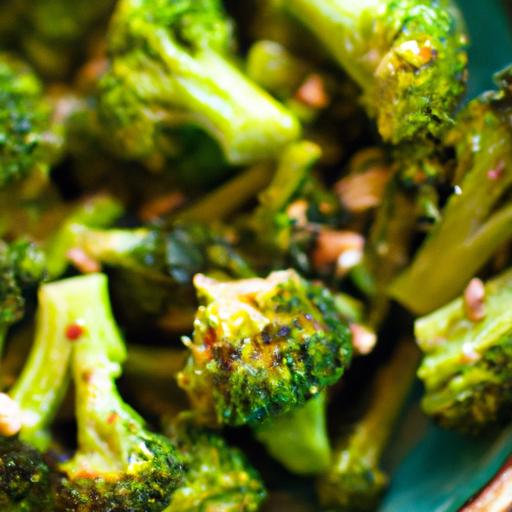 Crispy Paleo Roasted Broccoli with Garlic Goodness