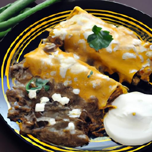 French Onion Beef Enchiladas: A Savory Fusion fiesta