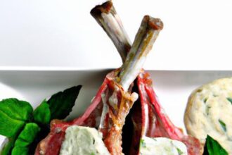 Savory Keto Lamb Chops Paired Perfectly with Fresh Mint Sauce