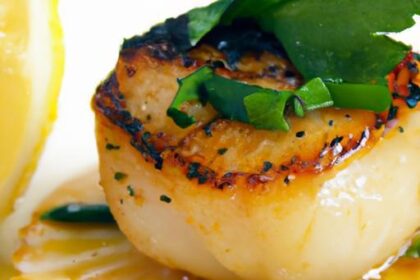 Golden Pan-Seared Scallops in Zesty Lemon Butter Bliss