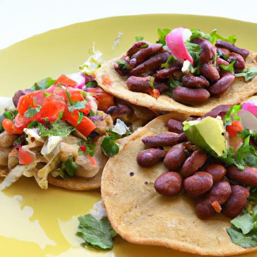 Crunchy ‌Vegan Tostadas with Savory Refried Beans ⁣Delight