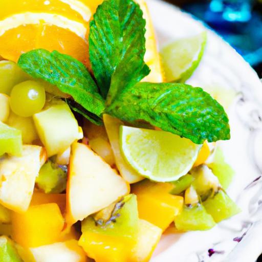Refreshing Low-Calorie Mint Lime Fruit Salad Recipe Ideas