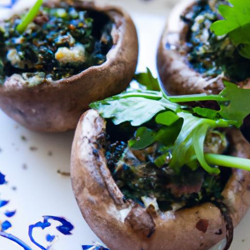 Delightful Low-Calorie Spinach Feta Stuffed Mushrooms Recipe