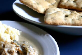 Hearty Savory Vegan Biscuits and Gravy: A Delicious Twist