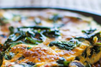 Wholesome Classic Paleo Frittata with Fresh Spinach Flair