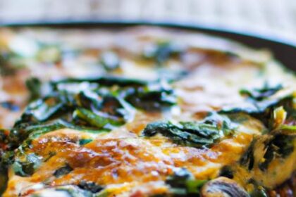 Wholesome Classic Paleo Frittata with Fresh Spinach Flair