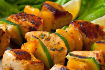 Zesty Lemon Pepper Chicken Skewers: A Flavorful Delight