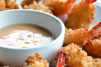 Crispy Keto Coconut Shrimp with Zesty Dipping Sauce Delight