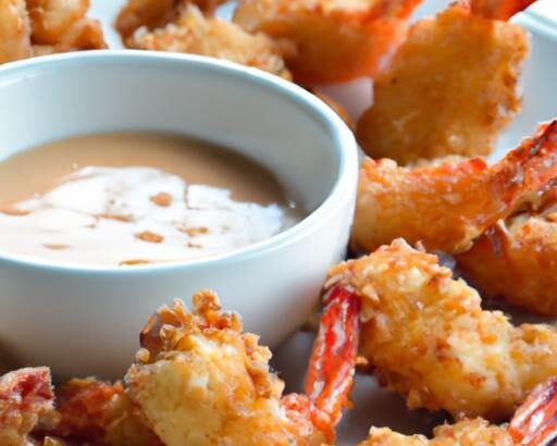 Crispy Keto Coconut Shrimp with Zesty Dipping Sauce Delight