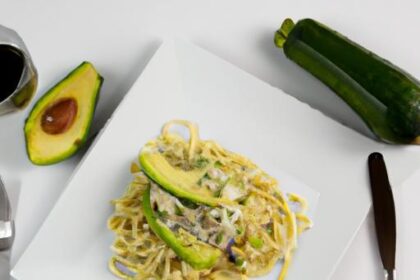 Fresh & Light: Low-Cal Avocado Pasta with Zucchini Noodles