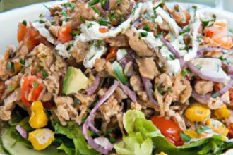Power-Packed High-Protein Taco Salad with Ground Turkey Flair