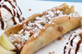 Sweet Fusion: Churro Tacos Filled with Creamy Ice Cream