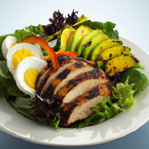 Power Up‍ Lunch: High-Protein Cobb Salad with Grilled⁣ Chicken