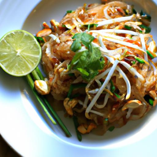 Light & Lively: Low-Calorie Pad Thai with Rice Noodles