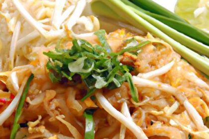 Light & Lively: Low-Calorie Pad Thai with Rice Noodles