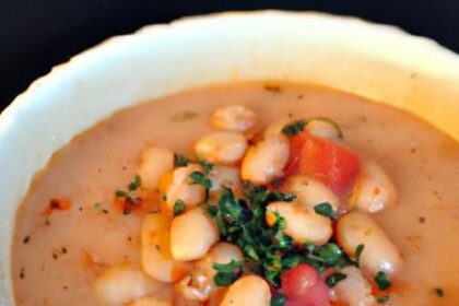 Hearty Dairy-Free Tuscan White Bean & Tomato Soup Recipe