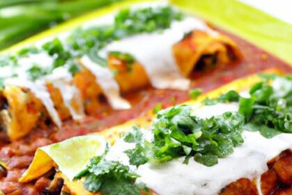 Hearty Bean and Rice Enchiladas: A Flavorful Fiesta Feast