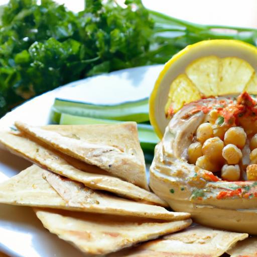 Wholesome Vegan Hummus and Crispy Pita Chips Delight
