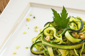 Fresh & Light: Low-Cal Zucchini Noodles with Pesto Twist