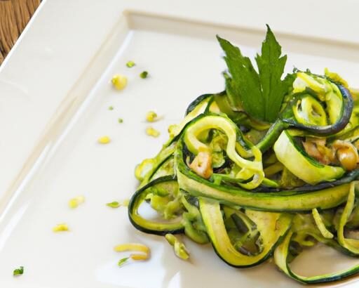 Fresh & Light: Low-Cal Zucchini Noodles with Pesto Twist