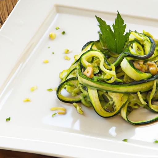 Fresh & Light: Low-Cal Zucchini Noodles with Pesto Twist