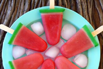 Refreshing Watermelon Popsicles: Sweet Paletas de Sandía Delight