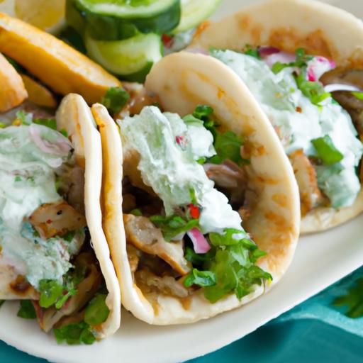 Gyro​ Tacos with tzatziki: A Flavorful Mediterranean Twist