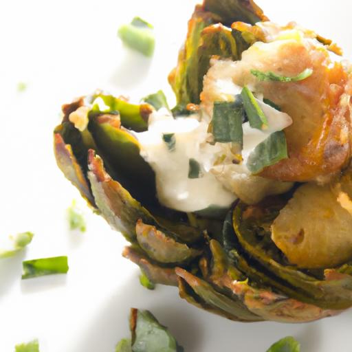 crispy paleo Artichoke Hearts with Zesty Garlic Aioli Delight