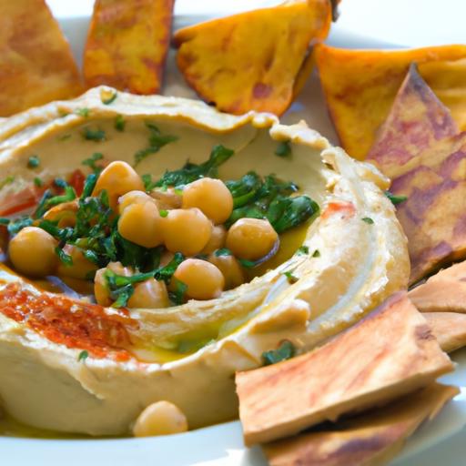 Wholesome Vegan Hummus and Crispy ​Pita Chips ​Delight