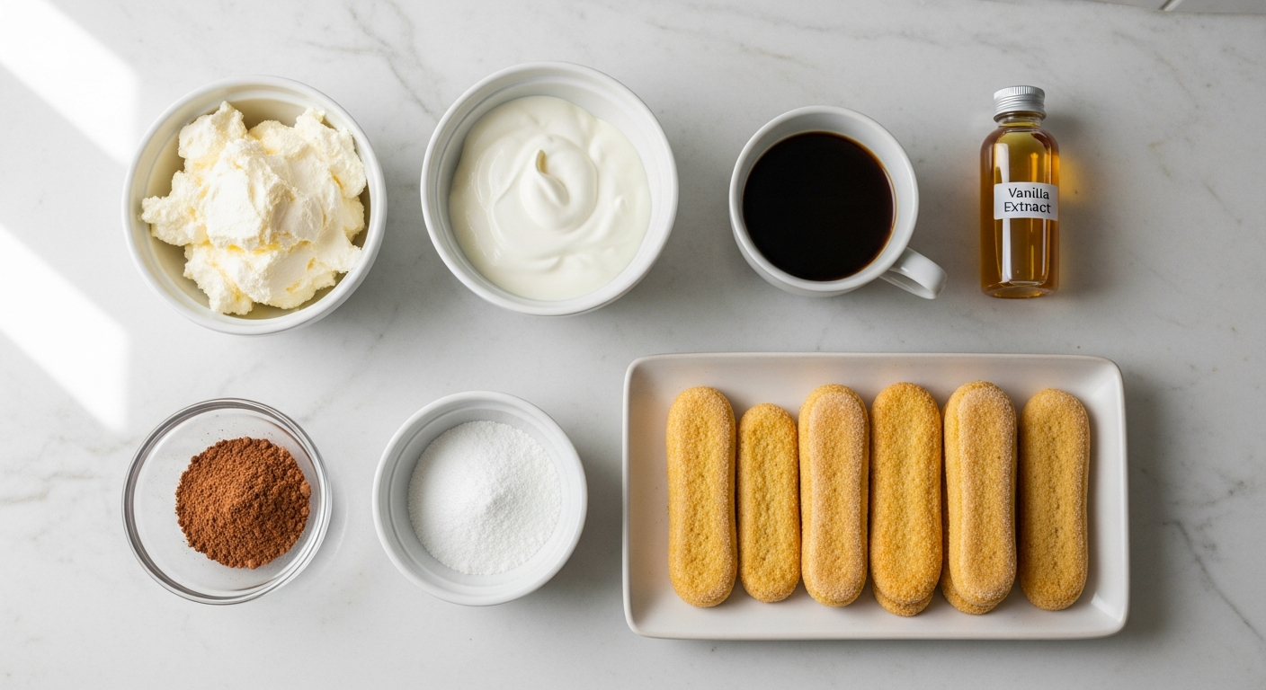 Layering keto tiramisu in a jar with mascarpone cream