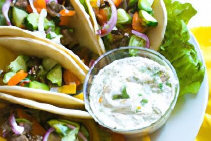 Gyro Tacos with Tzatziki: A Flavorful Mediterranean Twist