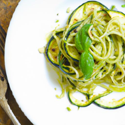 Fresh and Flavorful: Gluten-Free Zucchini Noodles with Pesto