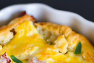 Hearty Keto Breakfast Casserole with Savory Sausage Twist
