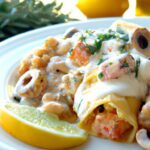 Savory Seafood Enchiladas with Luscious Cream Sauce Delight