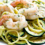 Zesty Keto Shrimp Scampi over Fresh Zucchini Noodles